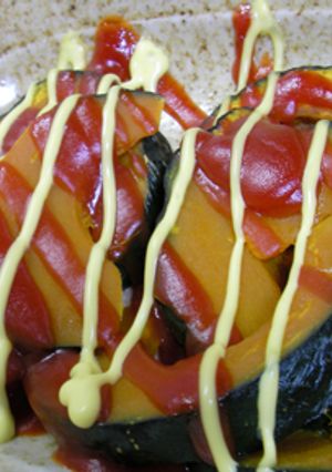 カボチャのケチャマヨ焼き-レシピのメイン写真