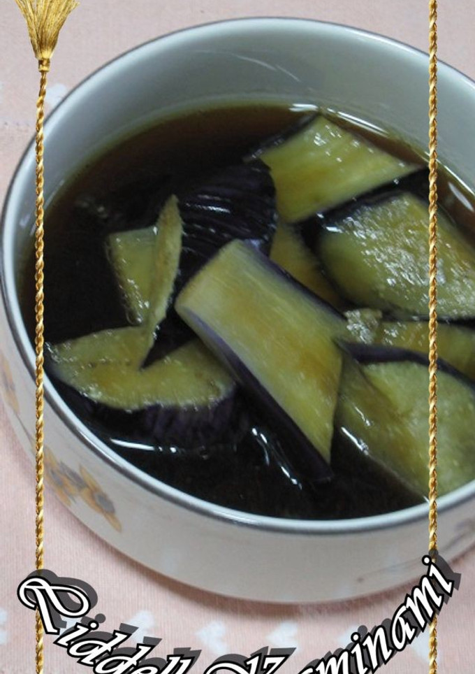 なすの煮びたし　（茄子の揚げて炊いたん）-レシピのメイン写真
