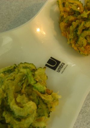 ゴーヤのかき揚げ✿プレーン&カレー-レシピのメイン写真