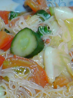 夏野菜スープソーメン-レシピのメイン写真