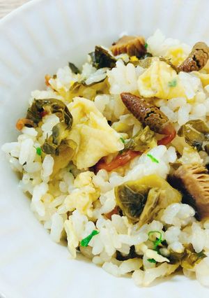 高菜とつくしの佃煮のチャーハン-レシピのメイン写真