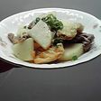豚肉と長いものポン酢炒め
