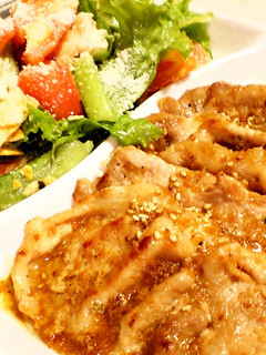 【男飯②】胡麻油香る豚塩生姜焼き【満腹】-レシピのメイン写真