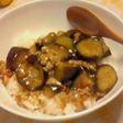 茄子と豚肉のあんかけ丼~麻婆茄子風