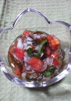 調味料はもずく酢のみ！野菜なドレッシング-レシピのメイン写真