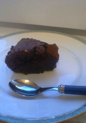 しゃもじと耐熱ガラスでモカチョコケーキ-レシピのメイン写真