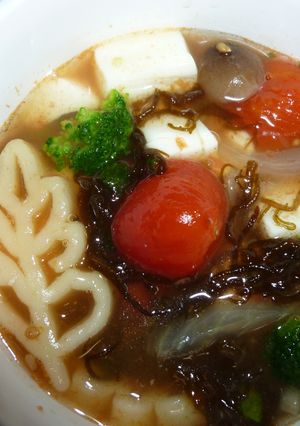 簡単☆トマト入りもずくスープ　市販品利用-レシピのメイン写真