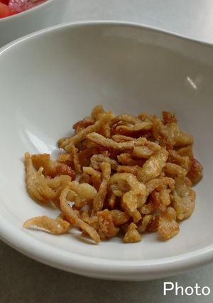 鶏皮のおつまみ（＾＾！-レシピのメイン写真