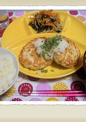 ☆☆鶏ひき肉で!豆腐ハンバーグ☆☆-レシピのメイン写真