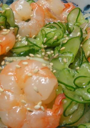 海老キュー和え♪-レシピのメイン写真