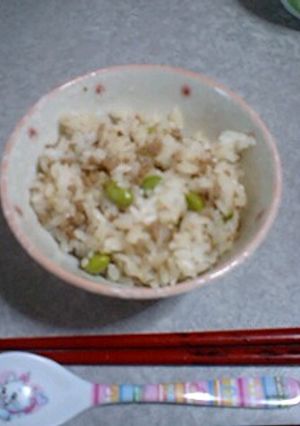 学校給食のそぼろご飯(IN枝豆)-レシピのメイン写真