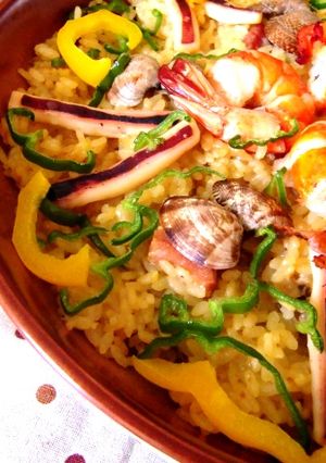 おもてなしに◎魚介の旨味たっぷりパエリア-レシピのメイン写真
