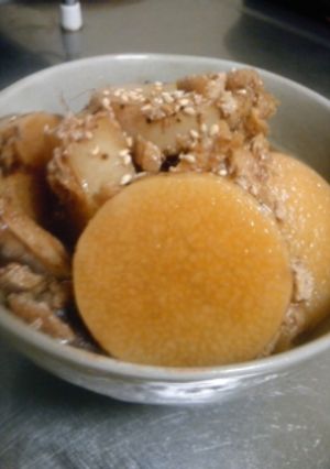 長芋と油揚げのニンニク煮-レシピのメイン写真