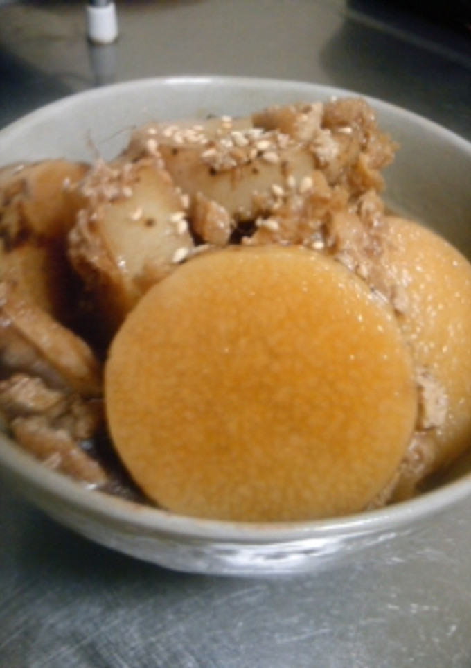 長芋と油揚げのニンニク煮-レシピのメイン写真