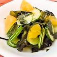 簡単きゅうりとワカメの酢の物!