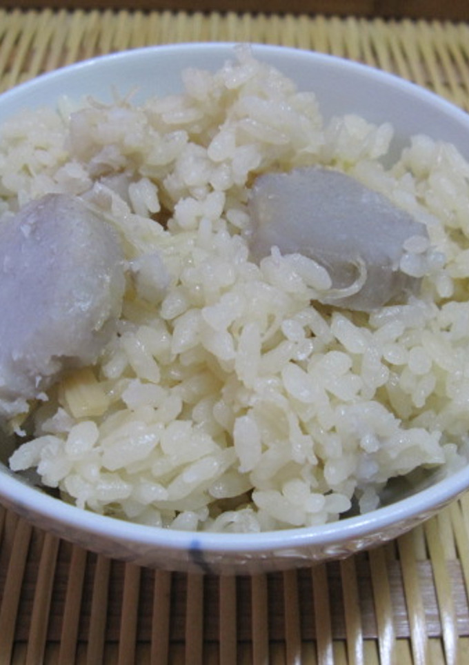 里芋と帆立の炊き込みご飯-レシピのメイン写真