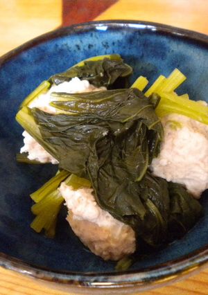 鶏団子と小松菜の炊いたん-レシピのメイン写真