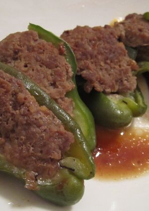 ピーマンの肉詰めinチーズ-レシピのメイン写真