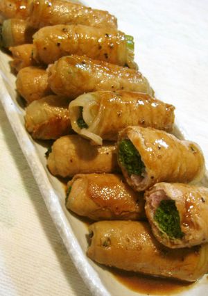 豚うす切り肉の小松菜巻き-レシピのメイン写真