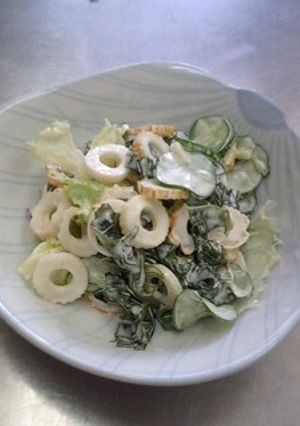 きゅうりとちくわのまるまるサラダ-レシピのメイン写真