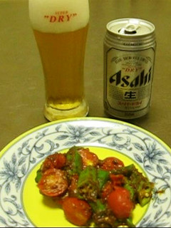 ルウで作る!ビールに合うカレーオクラ炒め-レシピのメイン写真