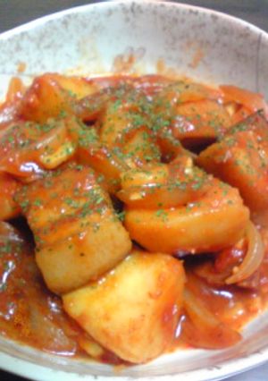 簡単☆ベーコンとポテトのトマト煮込み☆-レシピのメイン写真