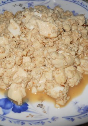 シンプル炒りお豆腐☆お醤油お砂糖味-レシピのメイン写真