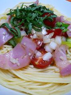ベーコンの旨み☆野菜たっぷり冷製パスタ-レシピのメイン写真