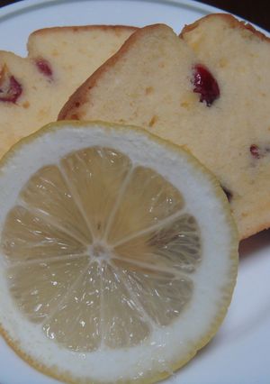 レモンとクランベリーのパウンドケーキ-レシピのメイン写真