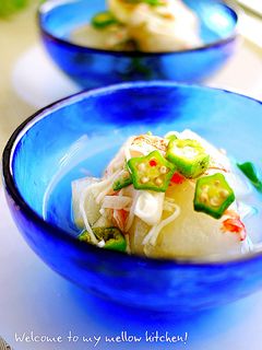 冬瓜と蟹かまぼこのオクラあん(煮物)-レシピのメイン写真