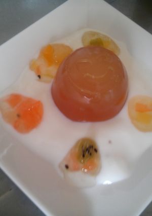 トロピカーナで２色ゼリー-レシピのメイン写真