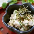 豆腐が濃厚に♪胡桃入クリチ明太子和え