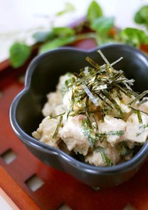 豆腐が濃厚に♪胡桃入クリチ明太子和え-レシピのメイン写真
