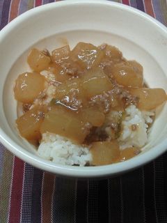 冬瓜でマーボー丼-レシピのメイン写真