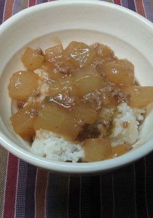 冬瓜でマーボー丼-レシピのメイン写真