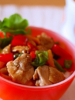 ♡鶏もも肉とカラフル野菜のうまうま丼♡-レシピのメイン写真