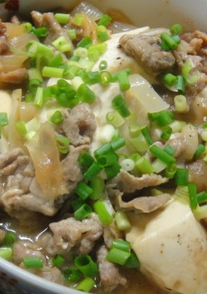 ダシダで豚肉豆腐～！！！-レシピのメイン写真