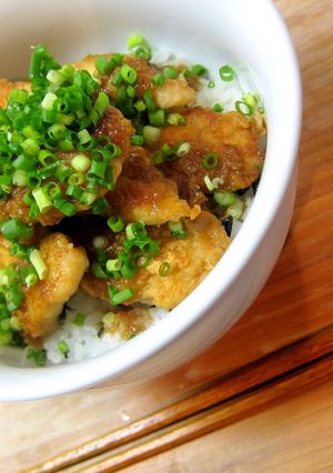 ☆簡単★鶏ササミガーリック丼☆-レシピのメイン写真