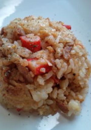 ﾆﾝﾆｸ醤油♪豚ﾊﾞﾗスタミナ炒飯☆-レシピのメイン写真