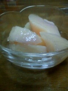 かたい桃が大変身☆桃のコンポート-レシピのメイン写真