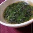 ゴマ風味☆モロヘイヤのコンソメスープ