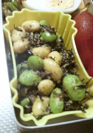 簡単!お弁当に雑穀入りカレマヨ豆ひじき-レシピのメイン写真