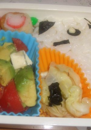 簡単キャラ弁★　白クマさん♡-レシピのメイン写真