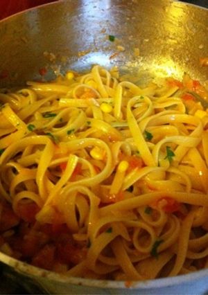 ワンポット☆10分で！簡単トマトパスタ-レシピのメイン写真
