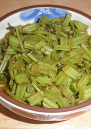 韓国しそ(えごま)の茎の中華風味の甘辛煮-レシピのメイン写真