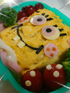 キャラ弁 スポンジボブ 弁当-レシピのメイン写真