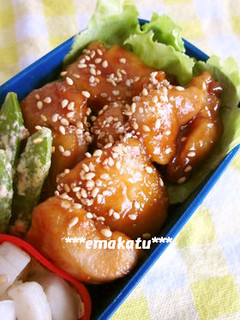 簡単お弁当♡鶏の照り焼き-レシピのメイン写真