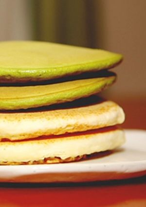 便秘解消★するっと抹茶ホットケーキ♪-レシピのメイン写真