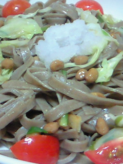 ★そばパスタの納豆おろし&キャベツ-レシピのメイン写真