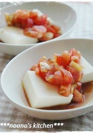 トマトがバルサミコ酢に恋した豆腐♡-レシピのメイン写真